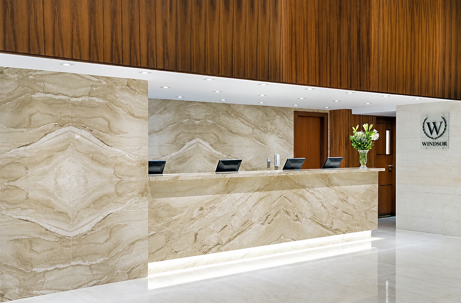 Recepción del hotel
